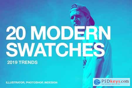 Creativemarket 20 Modern Color Swatches 2019 Trends