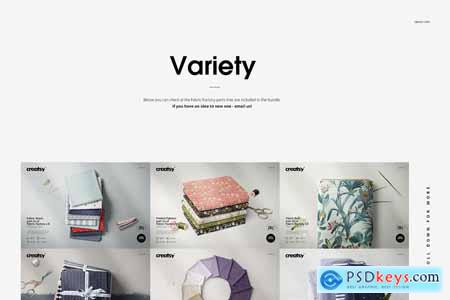 Creativemarket Fabric Factory v.6 Mockup Bundle