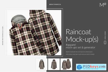 Creativemarket Raincoat Mock-ups Set & Generator