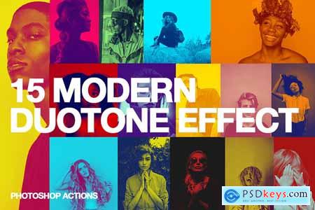 Creativemarket 15 Modern Duotone Effect - Action