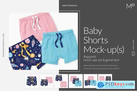 Creativemarket Baby Shorts Mock-ups Set & Generator