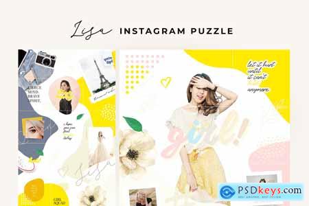 Creativemarket Lisa - instagram puzzle
