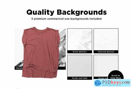 Creativemarket Rolled Cuff Muscle Tee Mockup