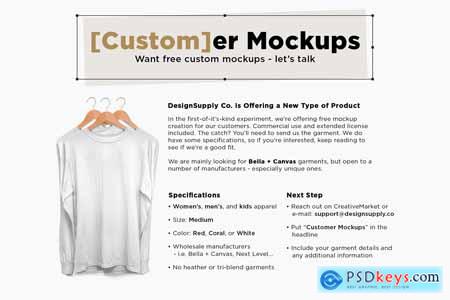 Creativemarket Rolled Cuff Muscle Tee Mockup