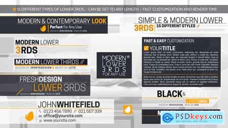 Videohive Modern And Simple Lower Thirds Package Free