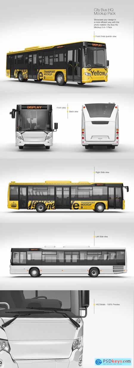 Download City Bus Hq Mockup Pack Free Download Photoshop Vector Stock Image Via Torrent Zippyshare From Psdkeys Com