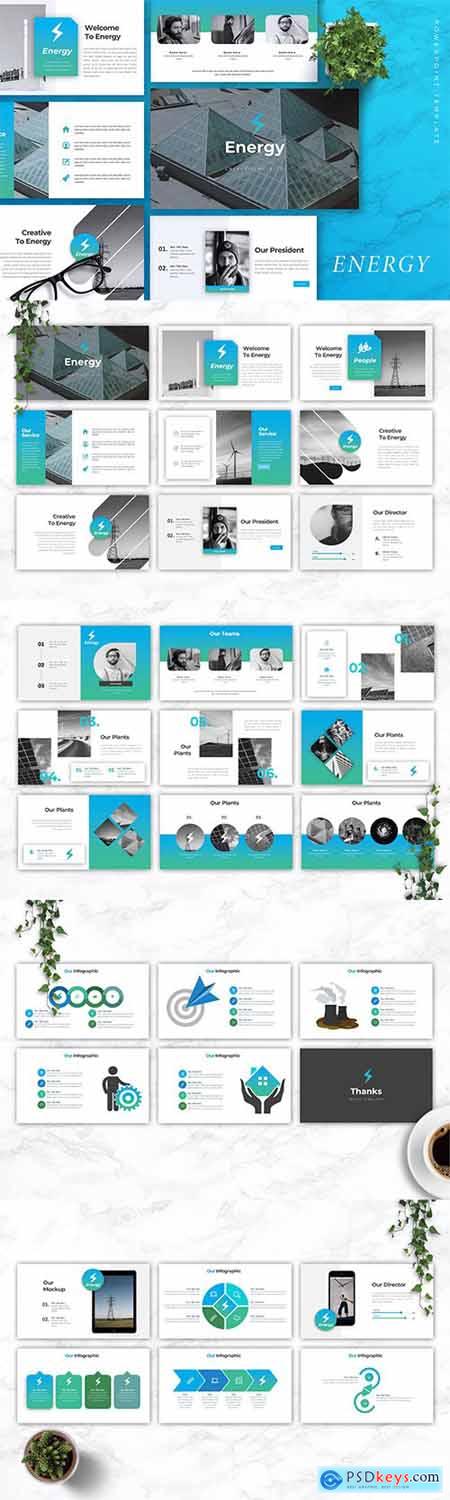 ENERGY - Company Profile Powerpoint, Keynote and Google Slides Template
