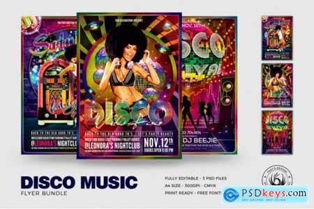 Disco Music Flyer Bundle V1