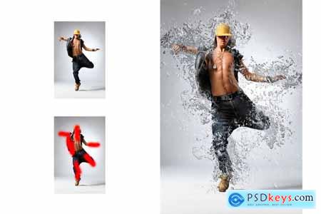 Water Dispersion Photoshop Action