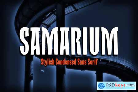 Samarium A Bold Condensed Font