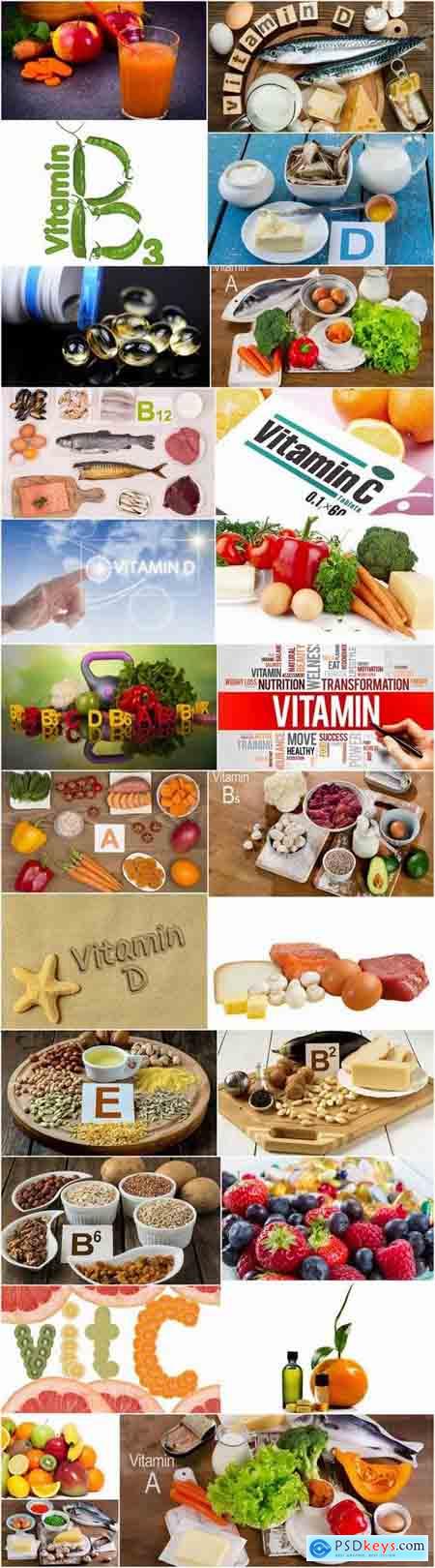 Useful food vitamin fruit vegetable fish meat 25 HQ Jpeg