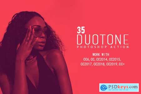 35 Duotone Photoshop Actions
