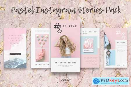 Pastel Blogger Instagram Stories Template