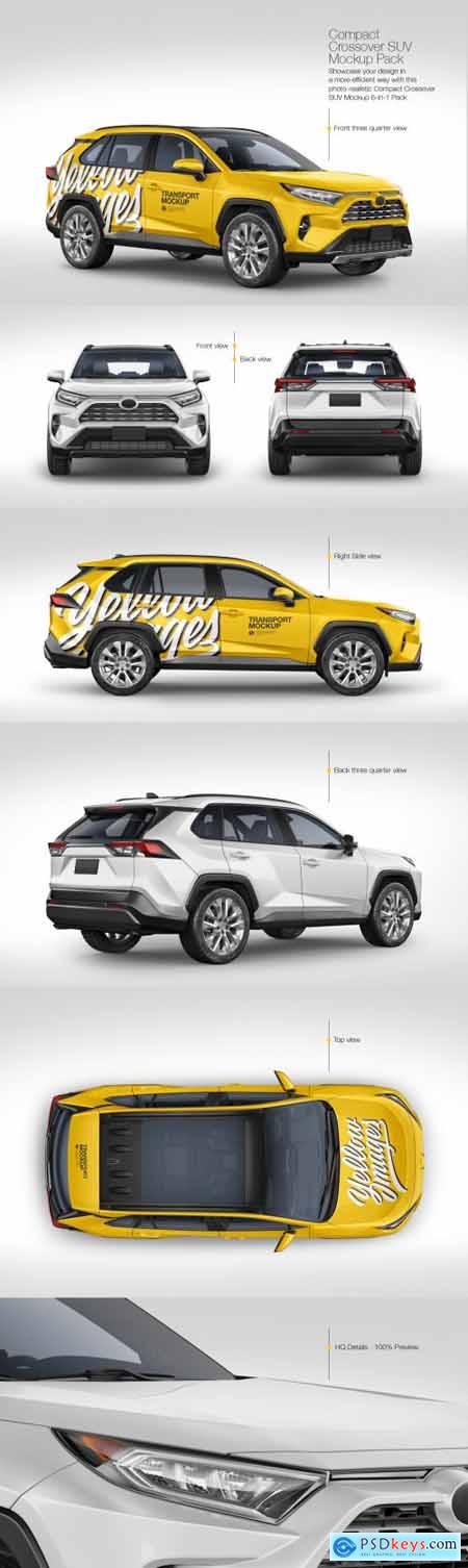 Compact Crossover SUV Mockup Pack