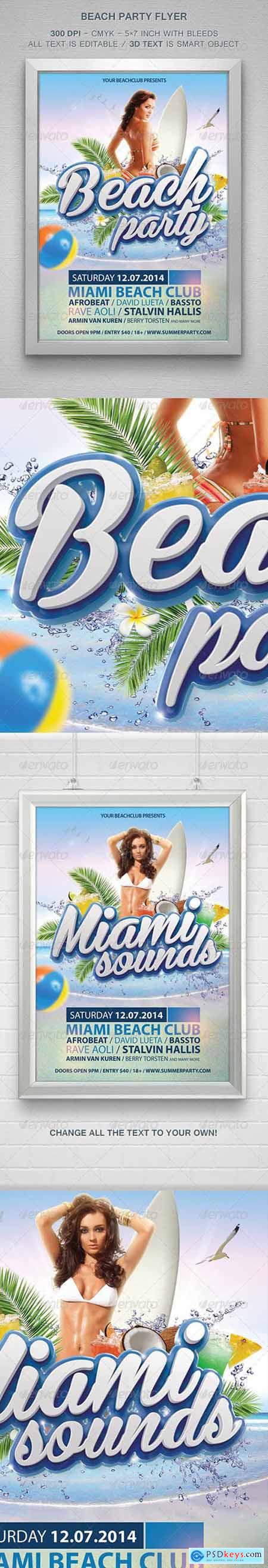 Graphicriver Beach Party Flyer