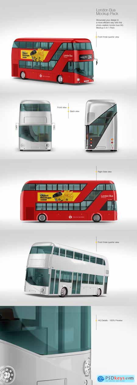 London Bus Mockup Pack