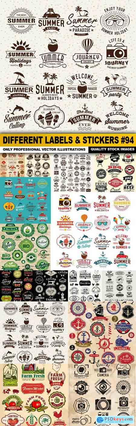 Different Labels & Stickers #94 - 15 Vector