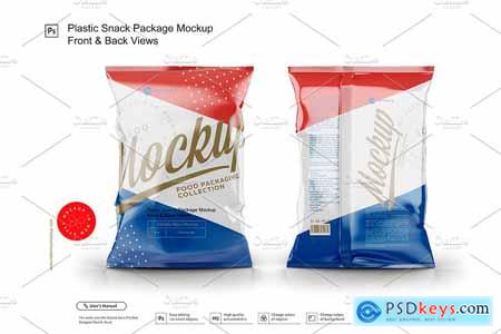 Plastic Snack Package Mockup F&B