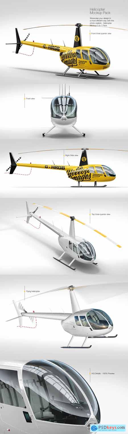 Helicopter Mockup Pack 35818