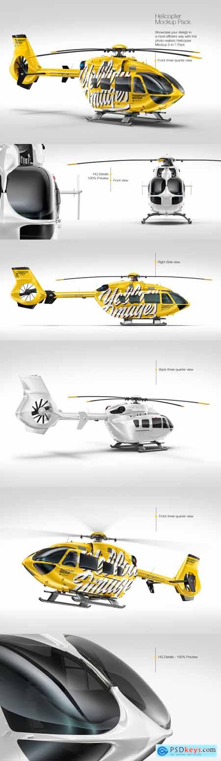 Helicopter Mockup Pack 31623