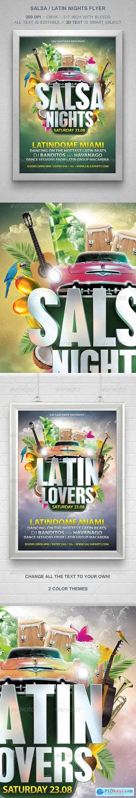 Graphicriver Salsa Latin Nights Flyer