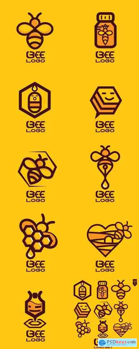 Bee Logo Set