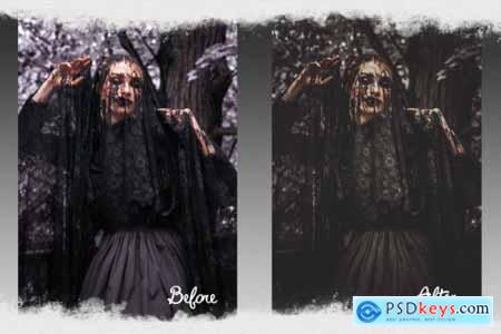 Horror presets lightroo mobile pc dark preset