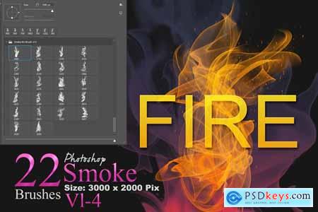 Fire and Smoke Photoshop Brushes