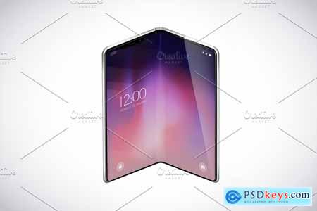 Smartphone Mock-Ups Foldable screen