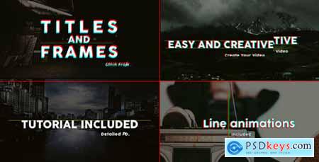 Videohive Titles And Frames Glitch Free