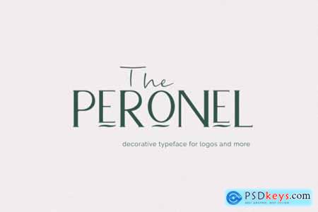 Peronel, Decorative typeface, for logos and more