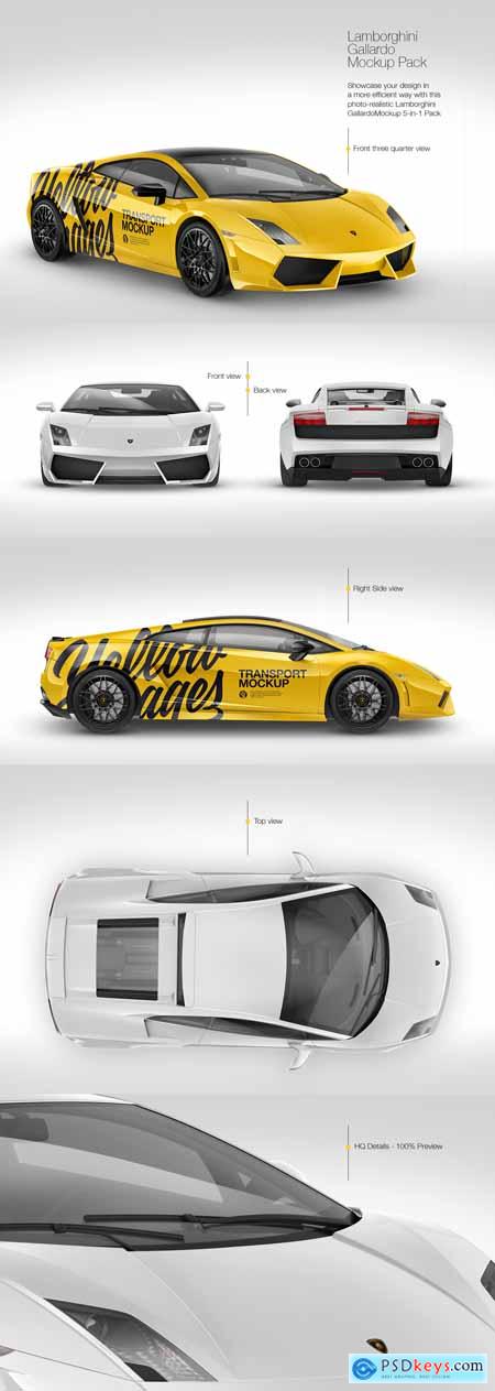 Lamborghini Gallardo Mockup Pack