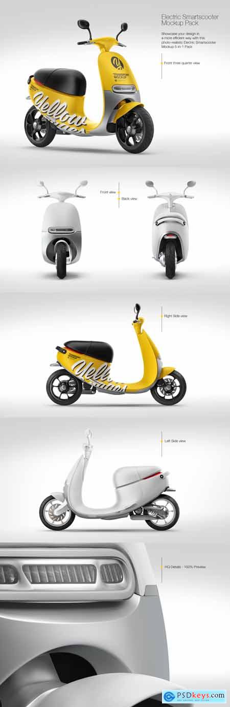 Electric Smartscooter Mockup Pack
