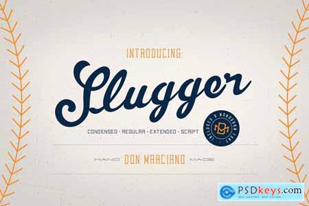 Slugger - Vintage Family Font
