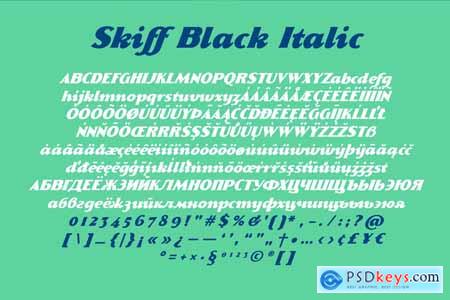 Skiff Black Italic & Regular