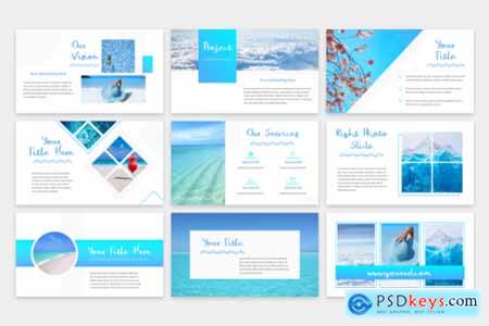 Blue Waves - PowerPoint Template