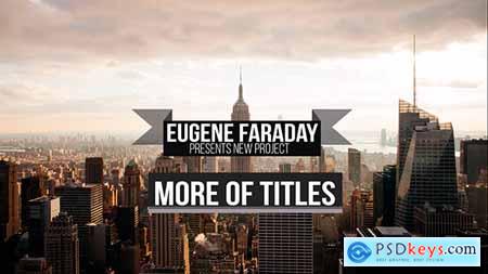 Videohive More of Titles Free