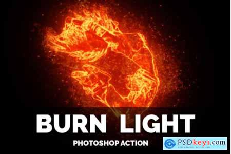 Burn Light Photoshop Action