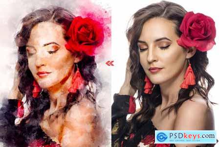 Watercolor Painting Photoshop Actions