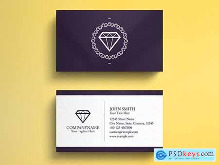 Jewelry Business Card Layout