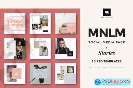 MNML Social Media Pack & Stories