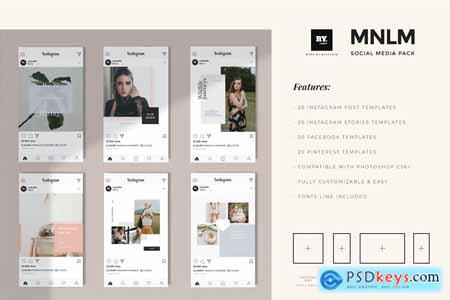 MNML Social Media Pack & Stories