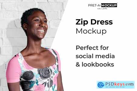 Zip Dress Mockup