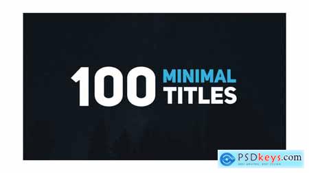 Videohive 100 Minimal Titles Free