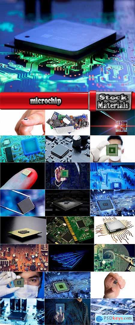 microchip microprocessor circuit capacitor electronic board 25 HQ Jpeg