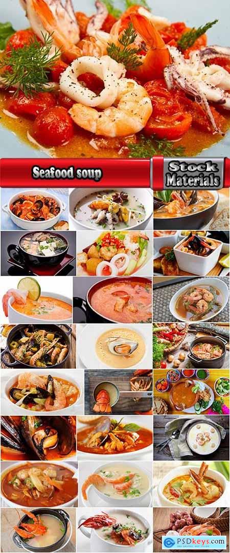 Seafood soup mussel crab octopus shrimp 25 HQ Jpeg