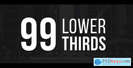 Videohive 99 Lower Thirds Pack Free