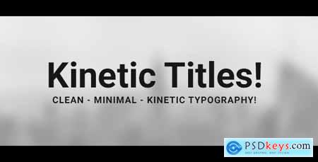Videohive 100 Clean & Minimal Kinetic Typography Free