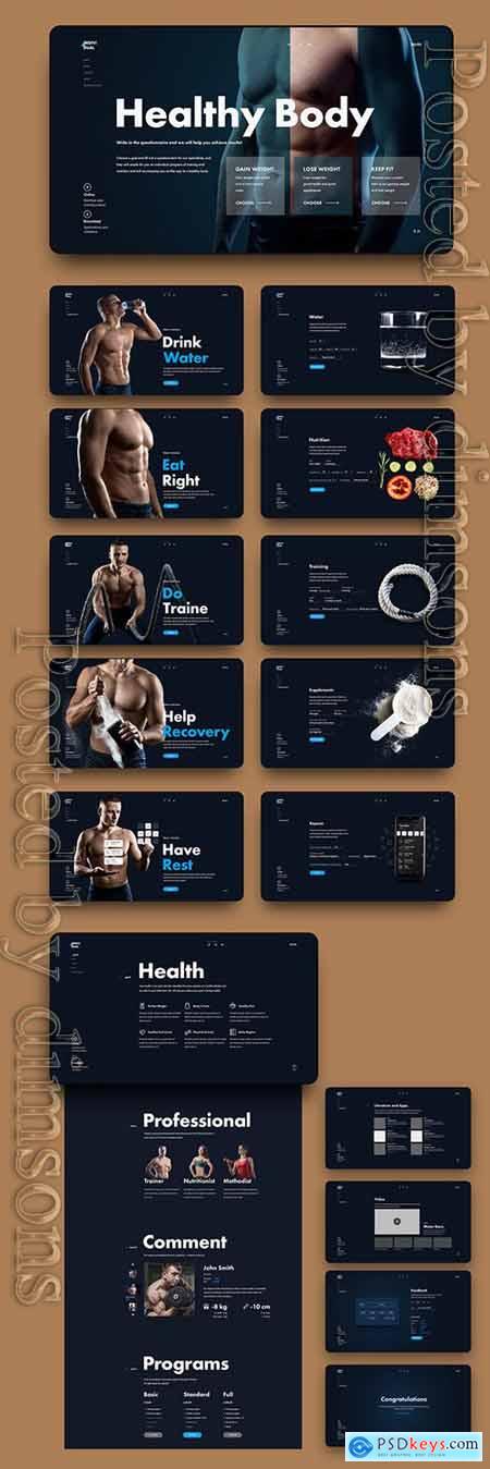 Fitness Website Layout