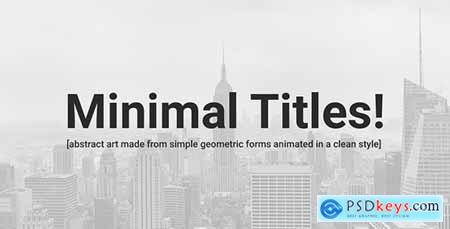 Videohive 15 Clean and Minimal Titles! Free